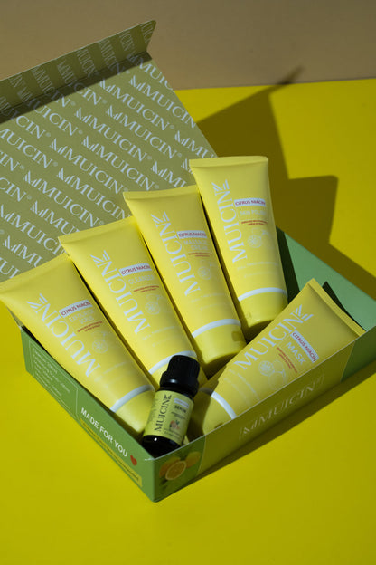 Citron Niacin Glow & Blow Facial Kit