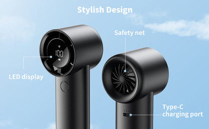 Cold Sky Portable Handheld Fan 6000mAh Battery Operated Cooling Fan 5 Speed Adjustable