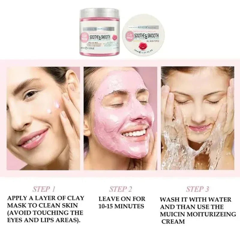 Soothing Rose Pink Clay Mask