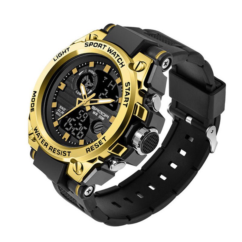 Outdoor Sports Dual Display Movement Multi - kinetic Energy Electronic Watch - Zambeel